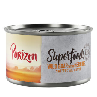 Purizon Superfoods 12 x 140 g - divočák se sleděm