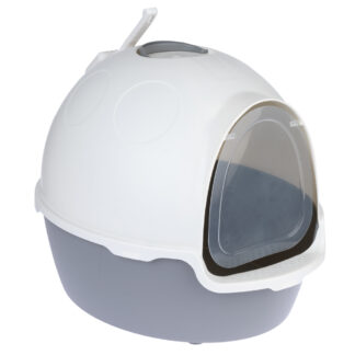 TIAKI Toaleta s krytem Cinder – tmavě šedá/bílá