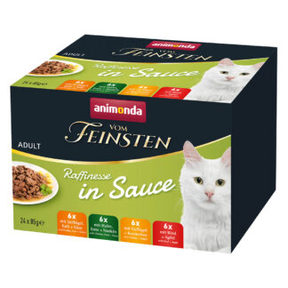 Animonda vom Feinsten Adult Raffinesse in Sauce Adult - míchané balení - výhodné balení: 48 × 85 g