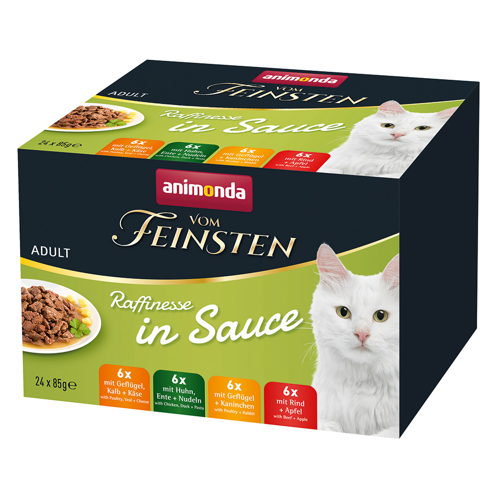 Animonda vom Feinsten Adult Raffinesse in Sauce Adult - míchané balení - výhodné balení: 48 × 85 g