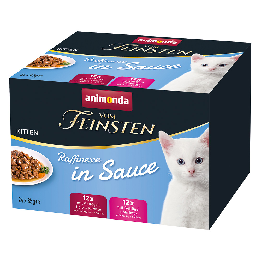 animonda vom Feinsten Adult Kitten Raffinesse v omáčce koťata smíšené balení - 2 x 24 kapsiček (48 x 85 g)