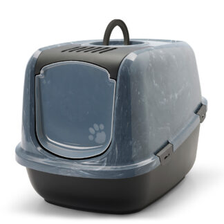 Savic kočičí toaleta Nestor Jumbo Marble - černý mramor / černá