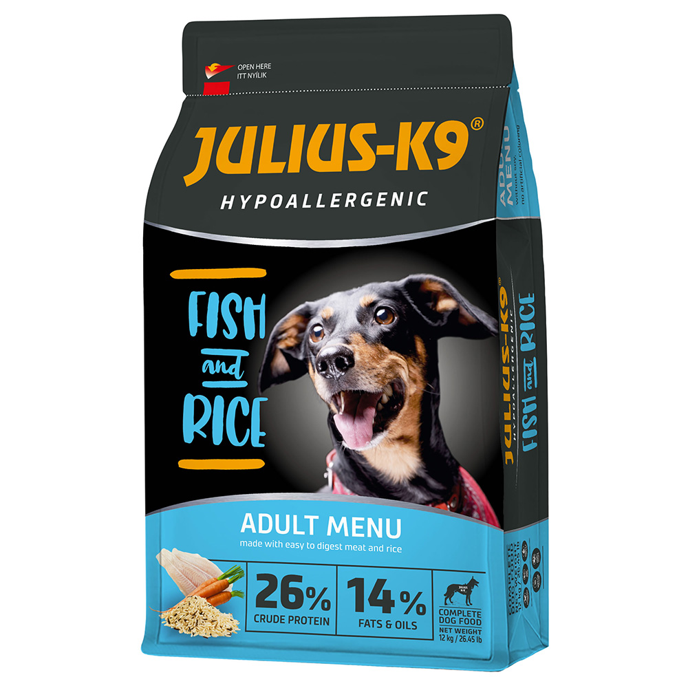 JULIUS-K9 High Premium Adult Hypoallergenic s rybou - 12 kg