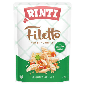 RINTI Filetto kapsičky v želé 24 ks (24 x 100 g) - kuře se zeleninou
