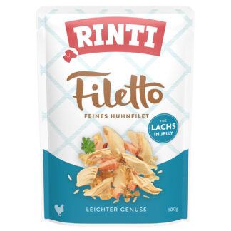 RINTI Filetto kapsičky v želé 24 ks (24 x 100 g) - Kuřecí s lososem
