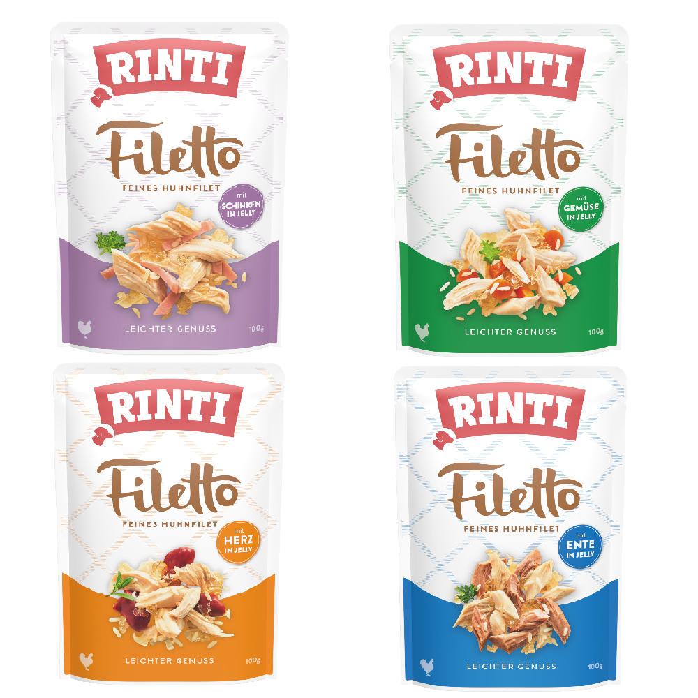 RINTI Filetto kapsičky v želé 24 ks (24 x 100 g) - míchané balení (4 druhy)