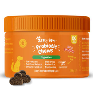 Zesty Paws Probiotic Chews s dýní - 50 žvýkacích tablet