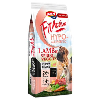 FitActive Originals Puppy Hypoallergenic s jehněčím a jarní zeleninou - Výhodné balení: 2 x 15 kg