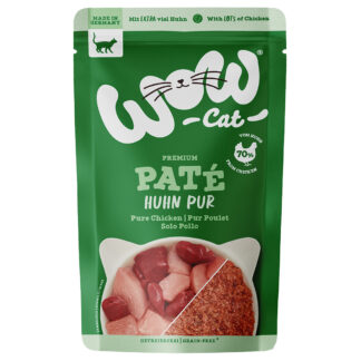 WOW Cat Adult 24 × 125 g - výhodné balení - čisté kuřecí