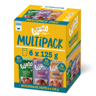 WOW Cat Adult Mix 24 × 125 g - výhodné balení - míchané balení (3 druhy)