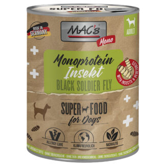 MAC's Monoprotein Insects Superfood 6 x 750 g - s larvami Hermetia illucens
