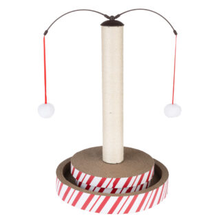 TIAKI multifunkční hračka 4 v 1 se škrabadlem pro kočky - D 40 x Š 40 x V 62 cm