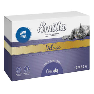 Smilla Deluxe kousky v omáčce 48 x 85 g - s tuňákem a rajčaty