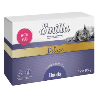 Smilla Deluxe kousky v omáčce 48 x 85 g - s telecím a mrkví