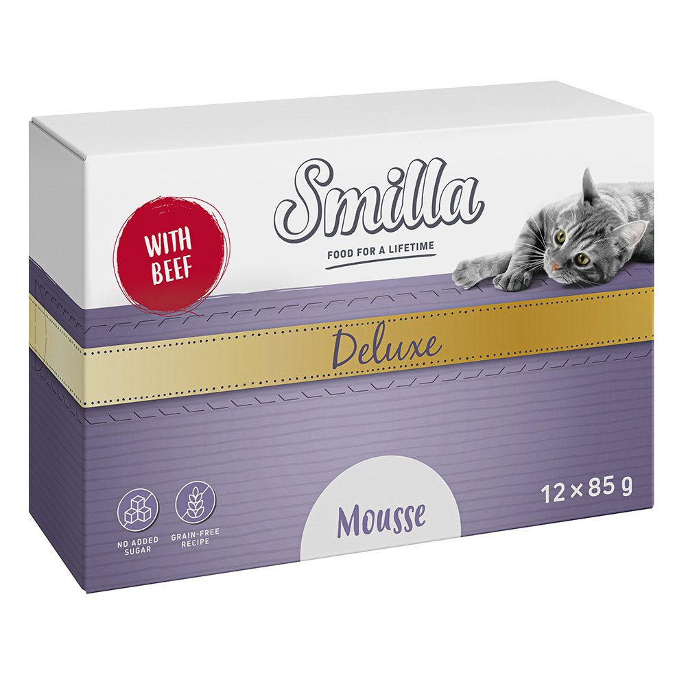 Smilla Deluxe Mousse 48 x 85 g - s hovězím a tymiánem