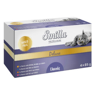 Smilla Deluxe kousky v omáčce 48 x 85 g - míchané balení