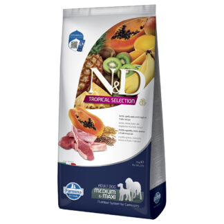 N&D Dog Tropical Selection Adult Medium/Maxi s jehněčím masem - 10 kg