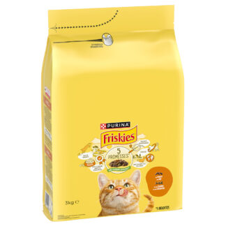 PURINA Friskies Adult s kuřecím a zeleninou pro kočky - výhodné balení: 3 x 3 kg