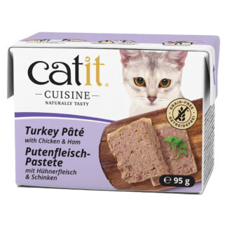 Catit Cuisine Paštika 24 x 95 g - krůtí s kuřecím a šunkou