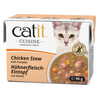 Catit Cuisine Stew 24 x 95 g - výhodné balení - kuře s dýní