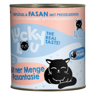 Lucky Lou Adult 6 ks (6 x 800 g) - drůbež a bažant