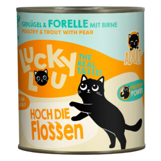 Lucky Lou Adult 6 ks (6 x 800 g) - drůbež a pstruh