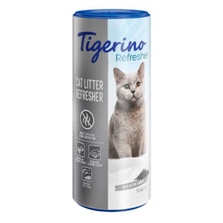 Tigerino Refresher přírodní jílový deodorant pro kočičí stelivo s aktivním uhlím - výhodné balení: 3 x 700 ml
