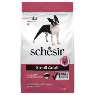 Schesir Dog Small Adult se šunkou - výhodné balení: 2 x 2 kg