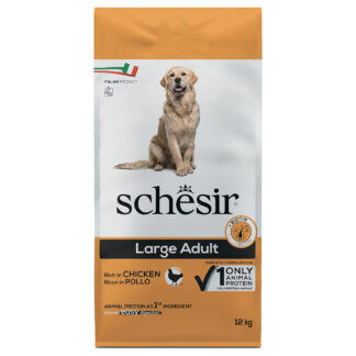 Schesir Dog Large Adult s kuřecím  - výhodné balení: 2x12 kg