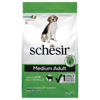 Schesir Dog Medium Adult s jehněčím - výhodné balení: 2 x 3 kg