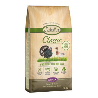 Lukullus Classic Senior krůtí & kachna - výhodné balení 2 x 12 kg