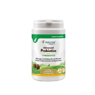NaturVet Advanced Probiotics + - 70 Chews