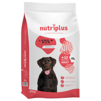 Nutriplus Adult Dog s jehněčím - výhodné balení: 2 x 3 kg