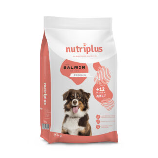 Nutriplus Adult Dog s lososem - výhodné balení: 2 x 3 kg