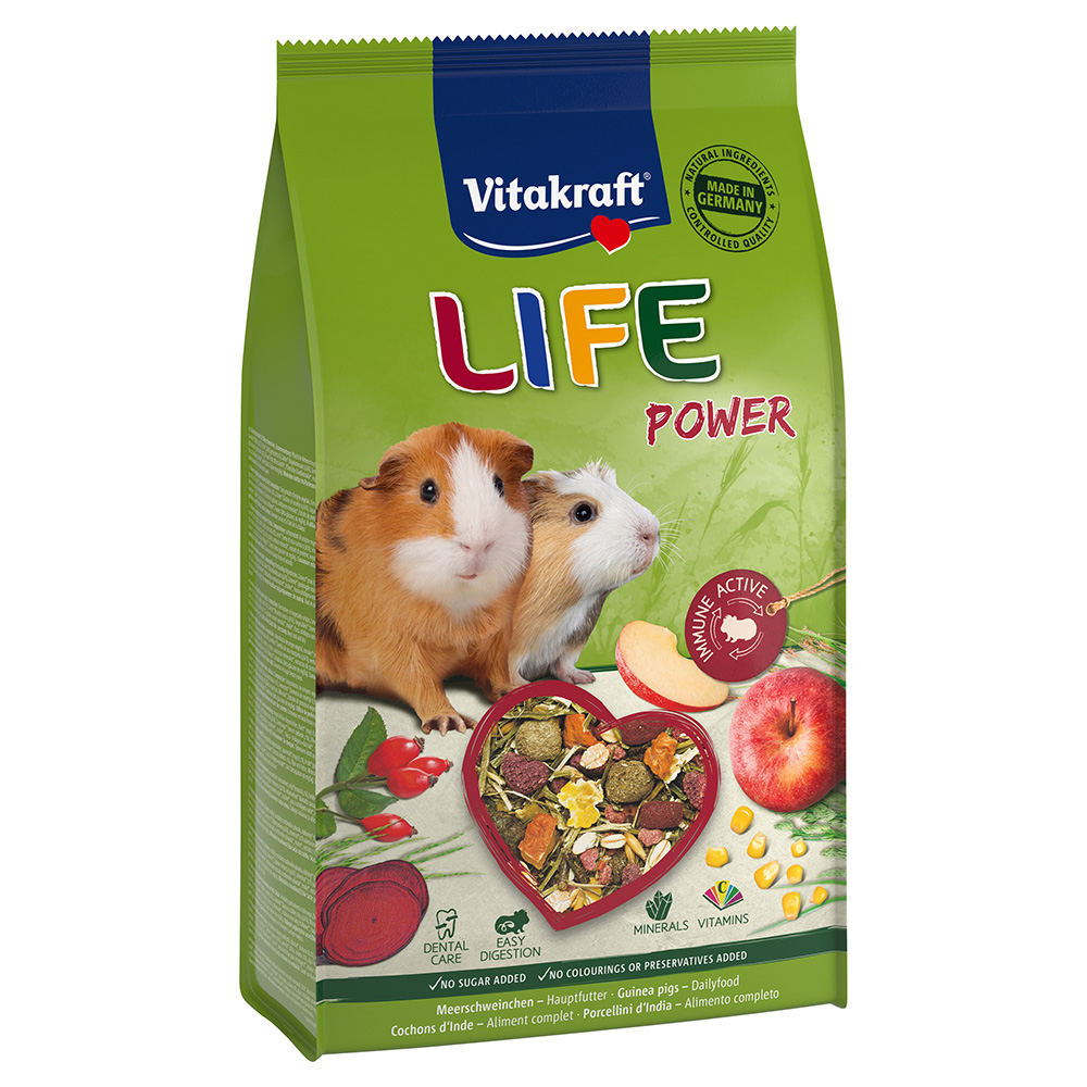 Vitakraft Life Power morčata - výhodné balení: 5 x 600 g