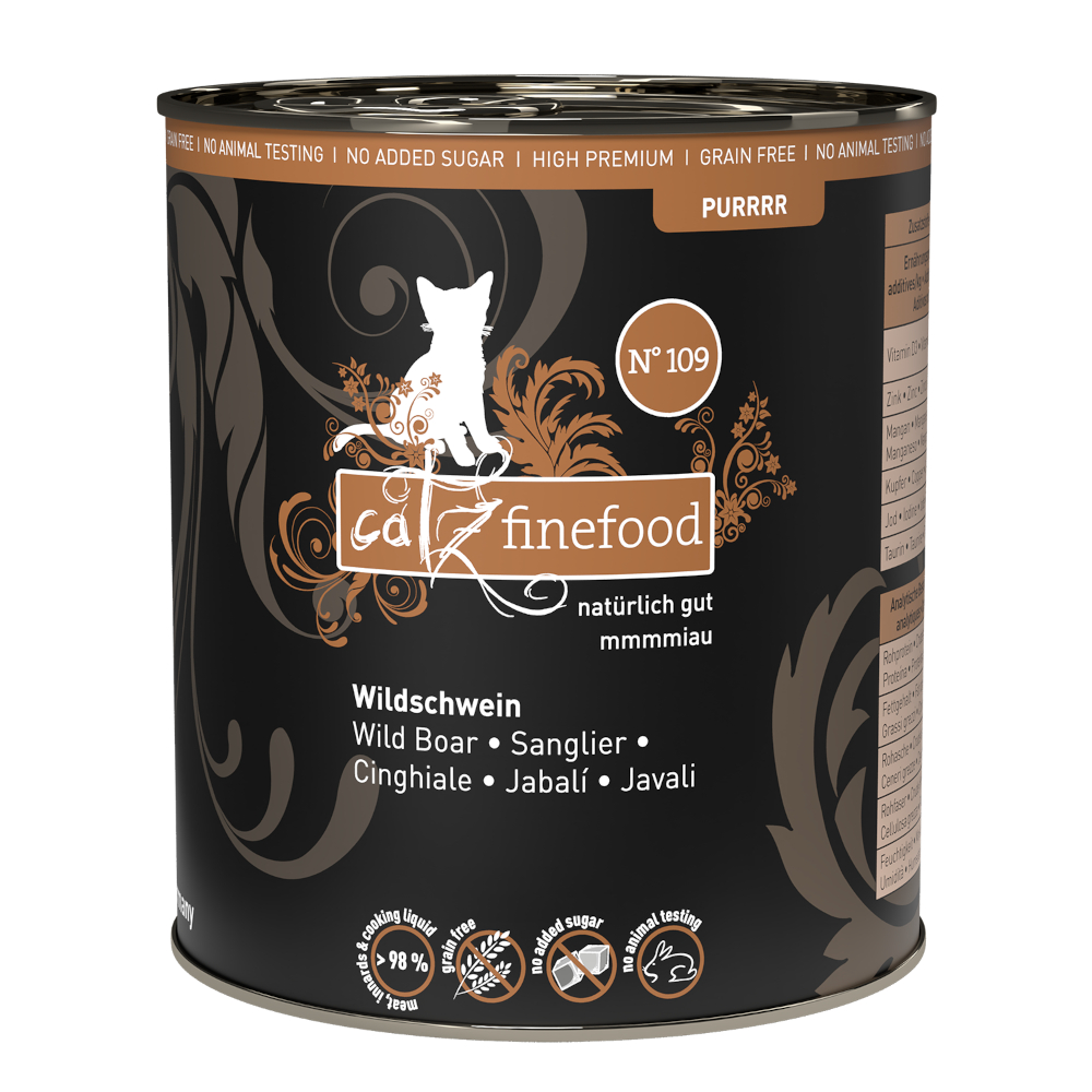 catz finefood Purrrr 6 x 800g / 750g - č. 109 divočák (6 x 800 g)