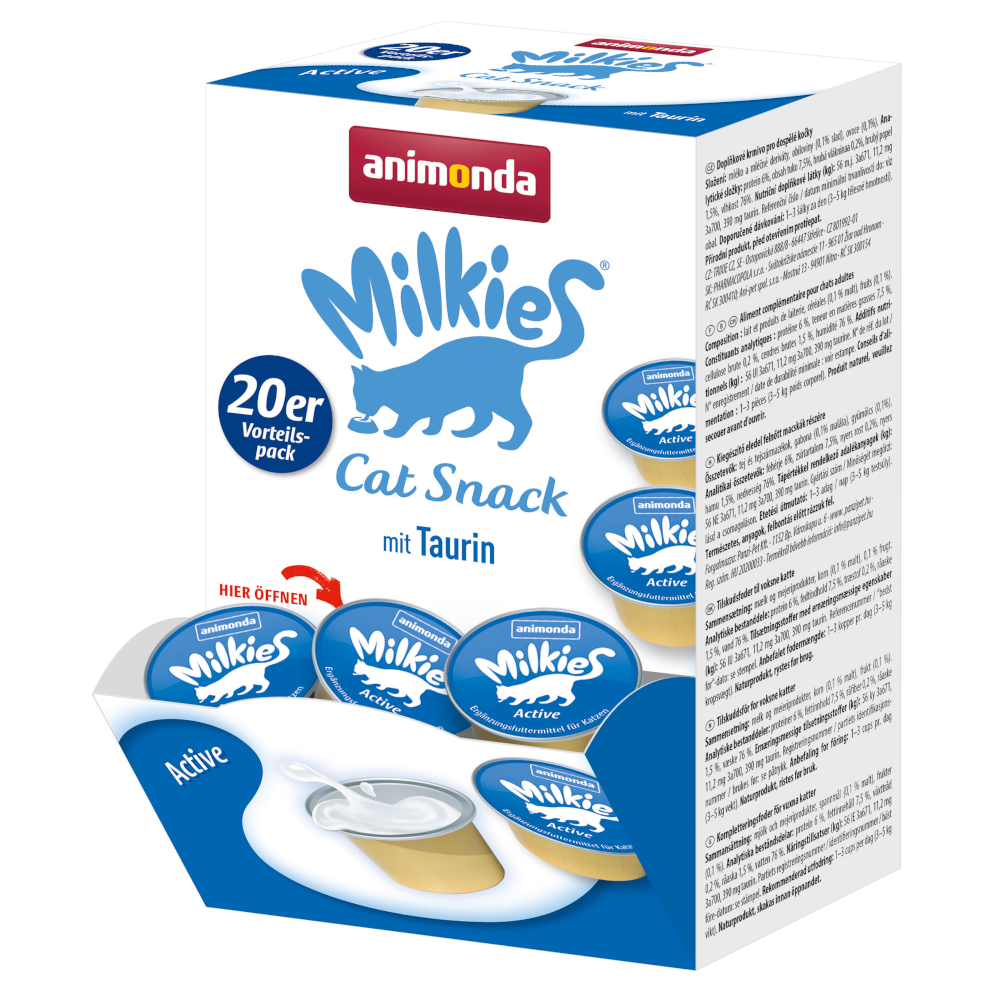 animonda Milkies Multipack - výhodné balení: Active 60 x 15 g