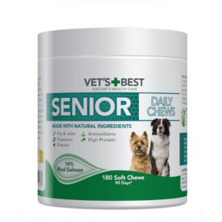 Vet's Best Senior Daily Chews losos - 400 g (180 žvýkacích tablet)