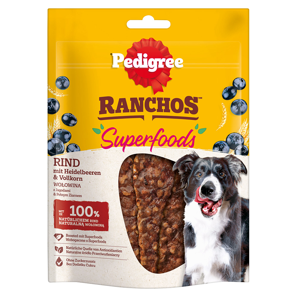 Pedigree Ranchos Superfoods - Výhodné balení: hovězí 7 x 70 g
