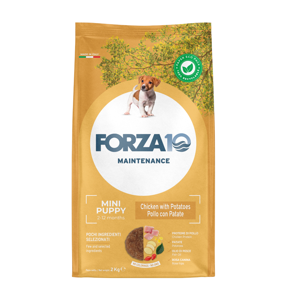 Forza10 Maintenance Mini Puppy kuřecí a brambory - výhodné balení: 3 x 2 kg