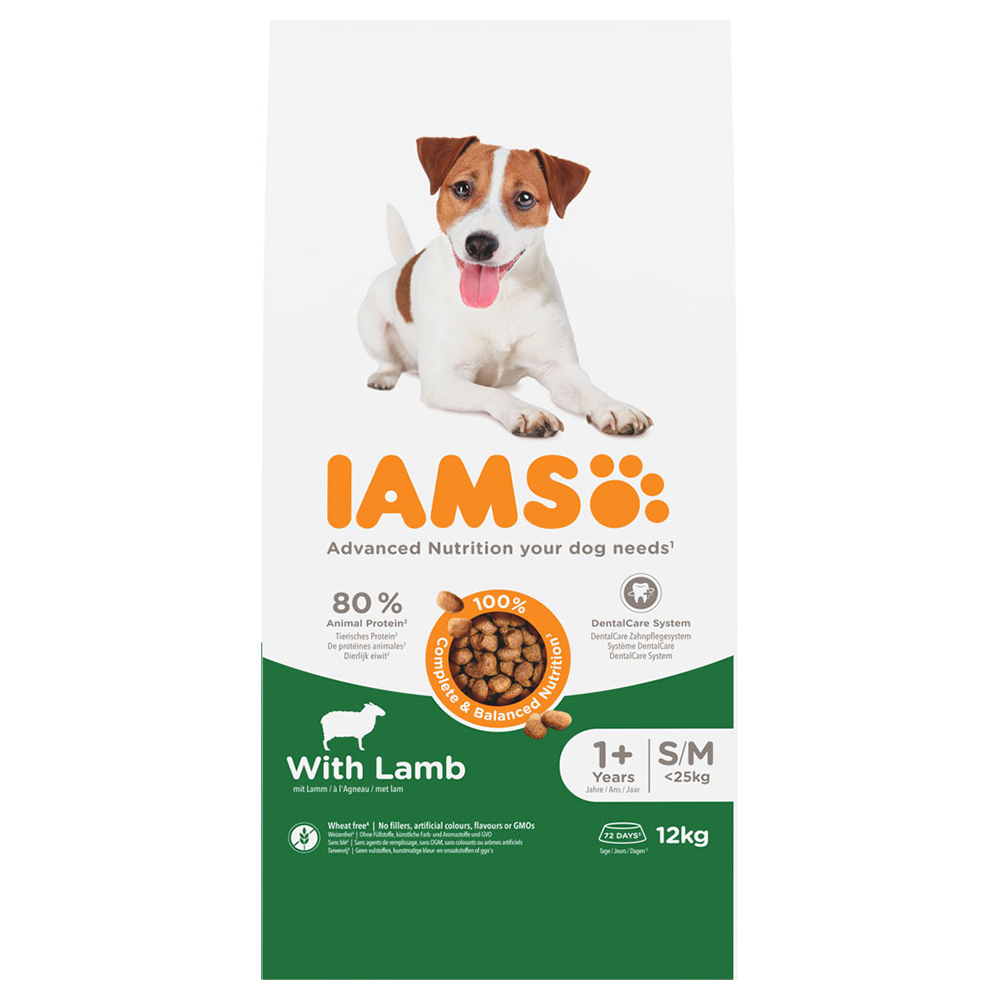 IAMS Advanced Nutrition Adult Small & Medium Dog s jehněčím - 12 kg
