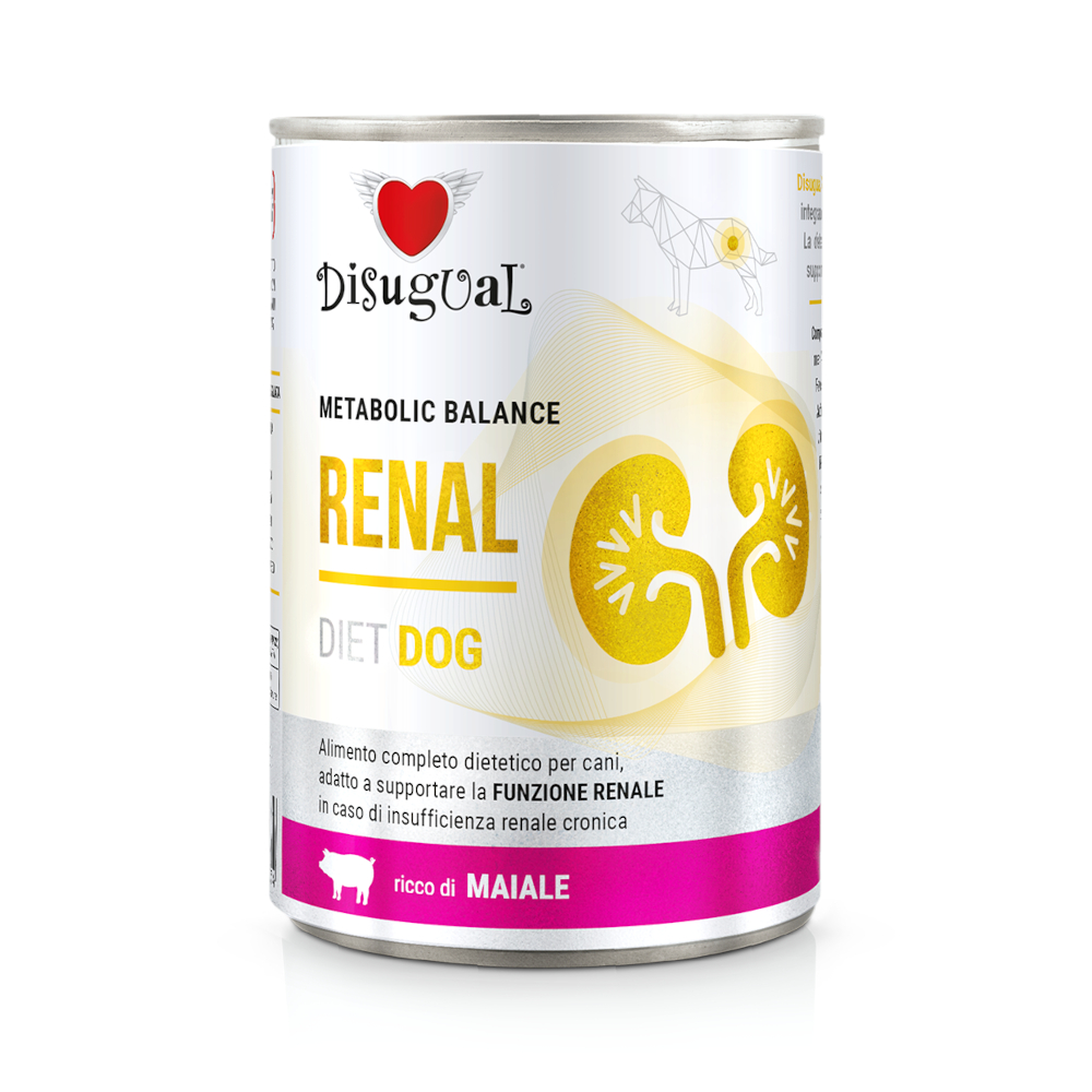 Výhodné balení Disugual Renal pro psy 12 ks (12 x 400 g) - vepřové