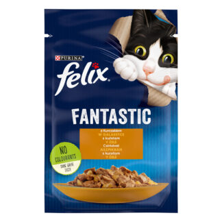Výhodné balení Felix Fantastic Pouches 52 kapsiček (52 x 85 g) - kuřecí