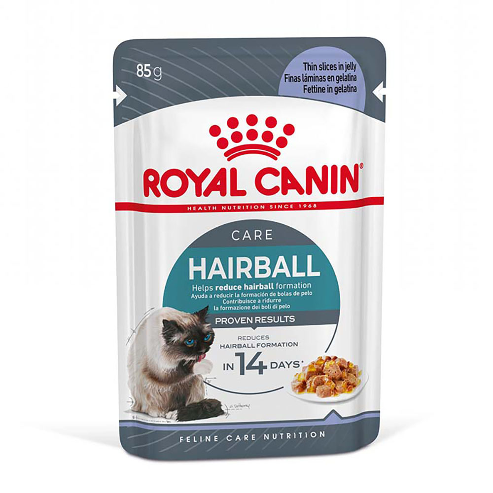 Royal Canin FCN Hairball Care v želé - výhodné balení: 2 x 12 ks (24 x 85 g)