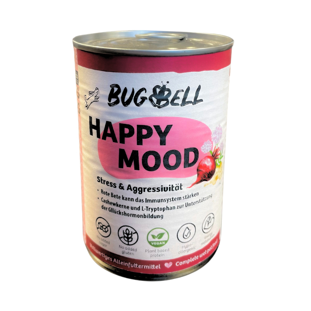 BugBell Vegane Menüs 24 x 400 g výhodné balení - Happy Mood