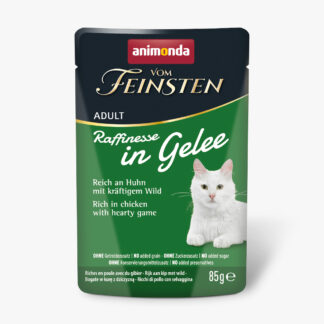 Animonda Vom Feinsten Adult Raffinesse v želé 48 x 85 g - výhodné balení - bohaté na kuřecí se zvěřinou