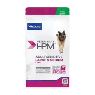Virbac Veterinary HPM Adult Dog Sensitive Digest Large & Medium - výhodné balení: 2 x 12 kg