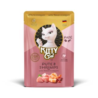Výhodné balení KITTY Cat Paté 24 x 85 g - krůtí a krevety