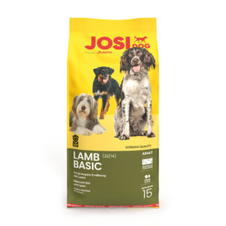 JosiDog Basic s jehněčím - výhodné balení: 2 x 15 kg