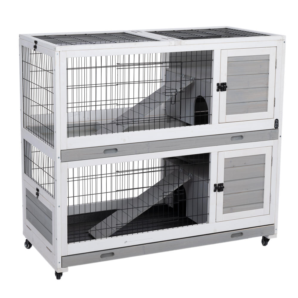 TIAKI výběh pro králíky pro vnitřní použití - D 116 x Š 54 x V 107 cm